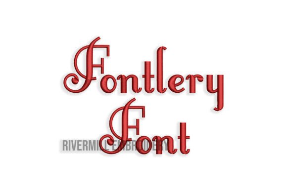 1 Fontleroy Machine Embroidery Font