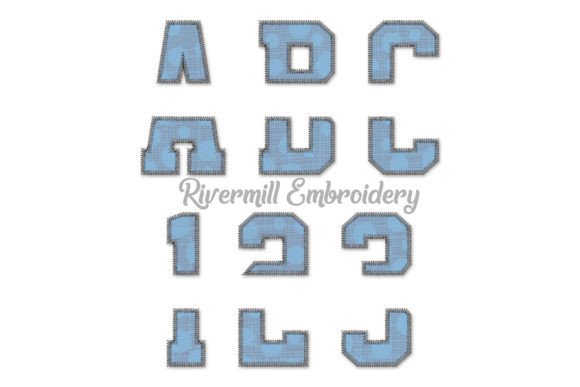 4 Split Varsity Zig Zag Embroidery Font Review