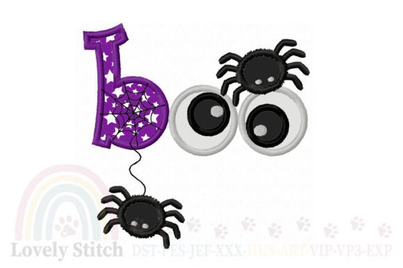 Boo Spider Applique Embroidery Design Review