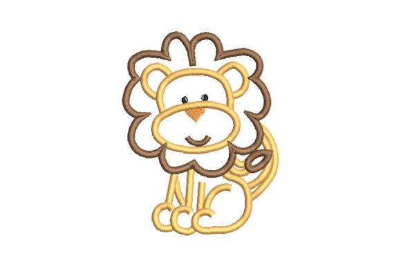 Child Lion with Applique Embroidery Design Review