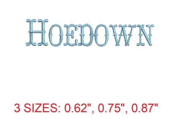 Hoe Down Embroidery Font Review