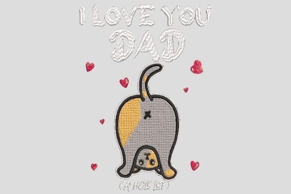 I Love You DAD Family Quotes Embroidery Review
