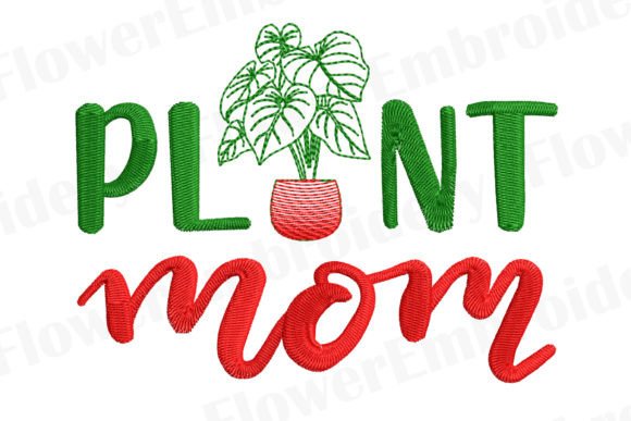 Plant Mama Machine Embroidery Design Review